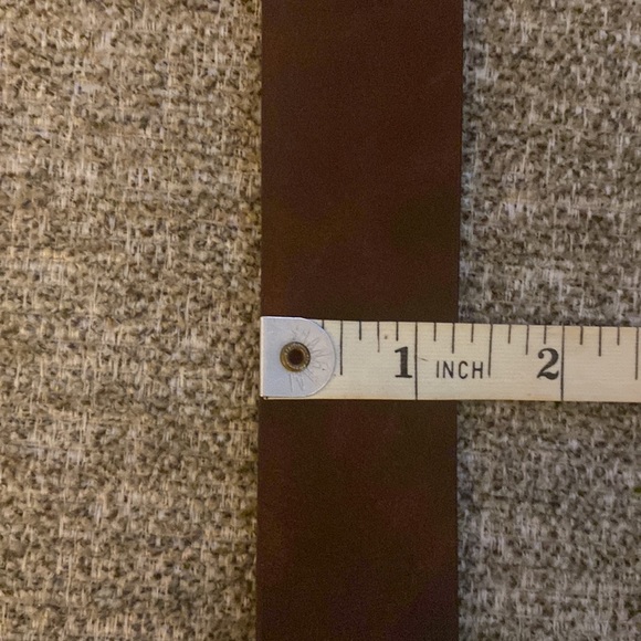 Genuine Leather Belt with Embellished Buckle/Size Small - Picture 6 of 8